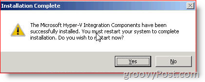 Namestite Hyper-V integracijske storitve