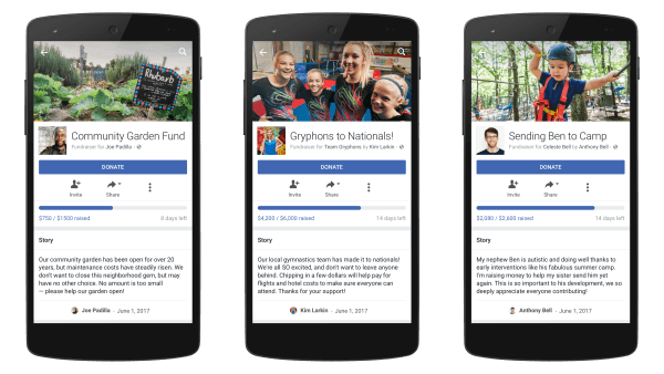  Facebook razširja svoje osebno orodje za zbiranje sredstev na več uporabnikov v ZDA