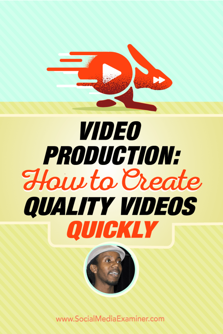 Video produkcija: Kako hitro ustvariti kakovostne videoposnetke: Izpraševalec socialnih medijev