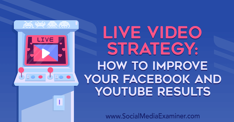 Video strategija v živo: Kako izboljšati svoje rezultate na Facebooku in YouTube, avtor Luria Petruci na Social Media Examiner.