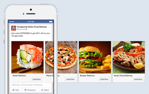 Facebook posodablja oglase za namizne in mobilne aplikacije