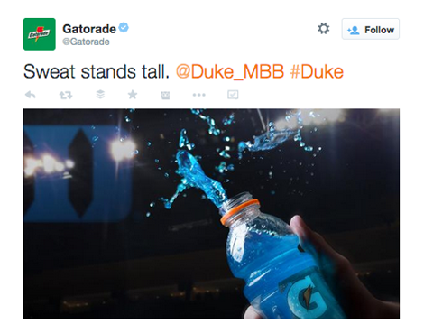 gatorade tweet s sliko