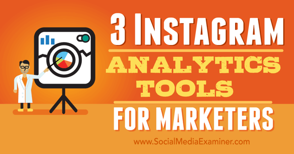 orodja za analitiko instagrama za tržnike