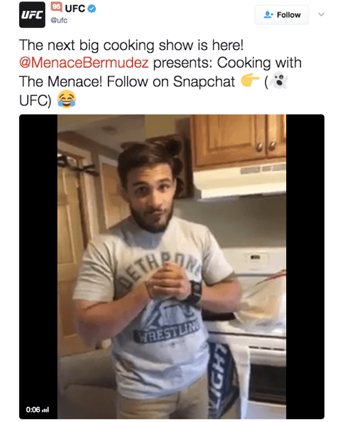 UFC-jeva kuharska serija pod vodstvom videoposnetkov je priljubljena med gledalci.