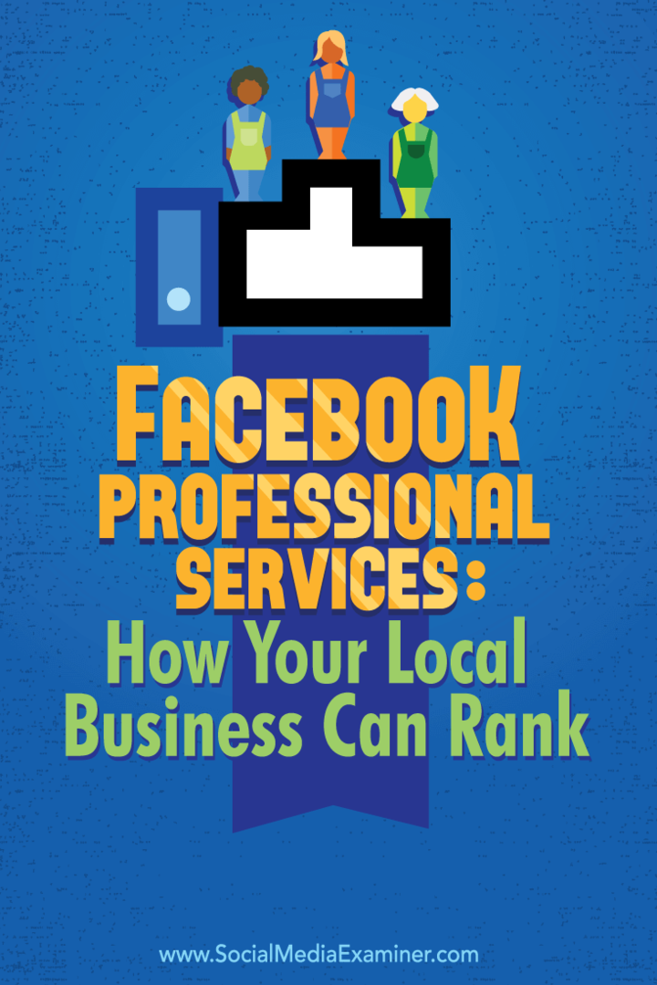 Strokovne storitve Facebook: Kako se lahko lokalno podjetje uvrsti: Izpraševalec socialnih medijev