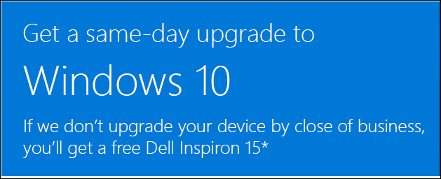 Microsoft ponuja brezplačen računalnik Dell, če vas ne more nadgraditi na Windows 10 v 1 dnevu