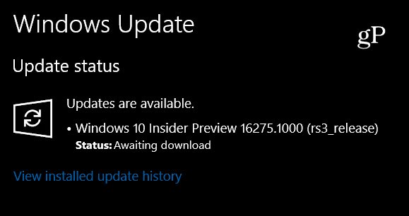 Microsoft danes razstavlja Windows 10 Insider Build 16275