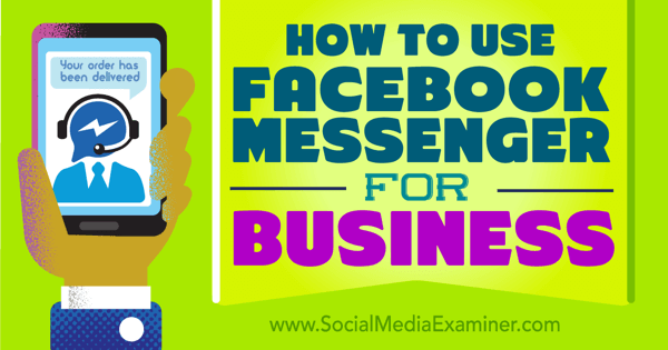 povežite se in sodelujte s Facebook messengerjem