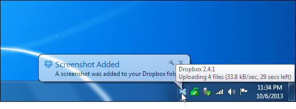 Posnetek zaslona različice Dropbox