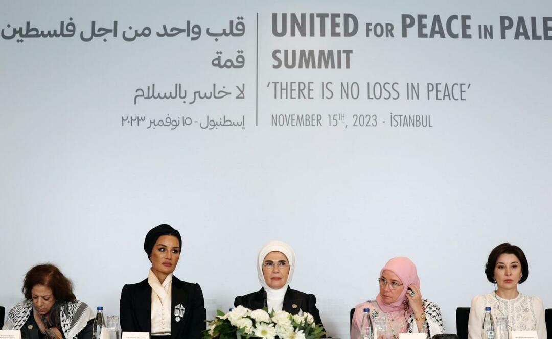  Prva dama Erdoğan Vrh enega srca za pobudo Palestine