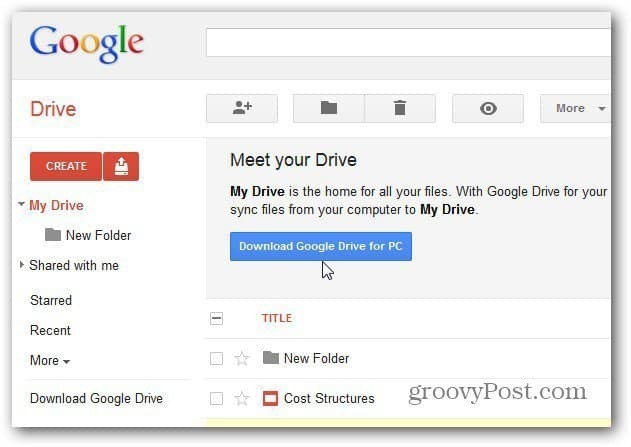 Prenos - Google Drive