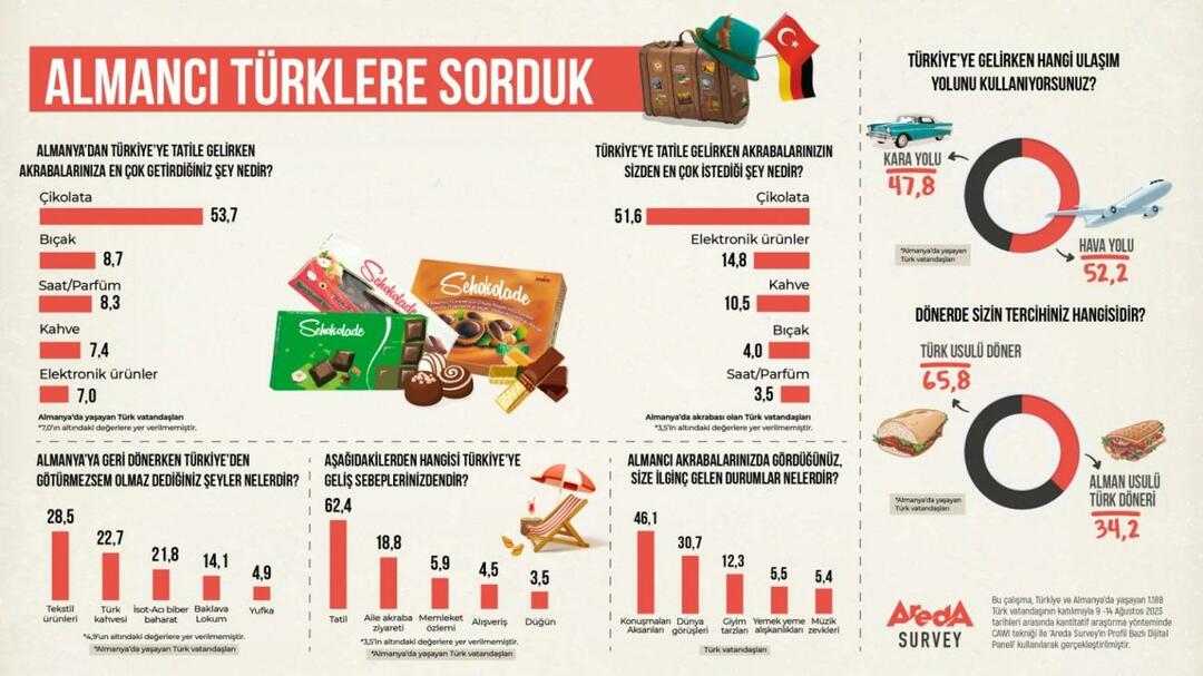 Areda je raziskovala: Ali Nemci, ki v Turčijo prihajajo v Turčijo, izbirajo prevoz po cesti ali letalu?