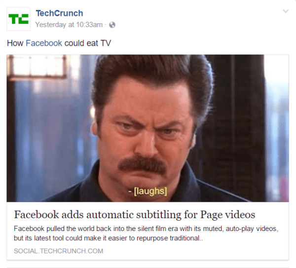 Facebook razširja avtomatizirane video napise na ameriške Facebook strani v angleščini.