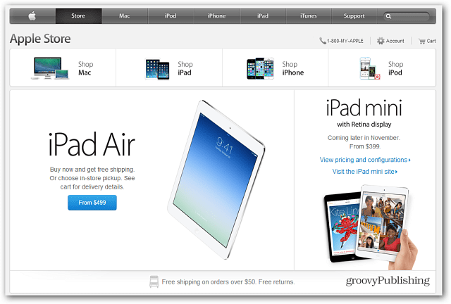 Apple Store zdaj ima na voljo nov iPad Air