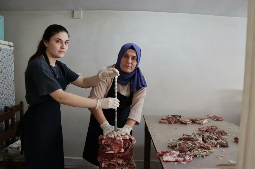 Prvič od mame in hčerke v Erzurumu! Imajo prodajalno kebaba