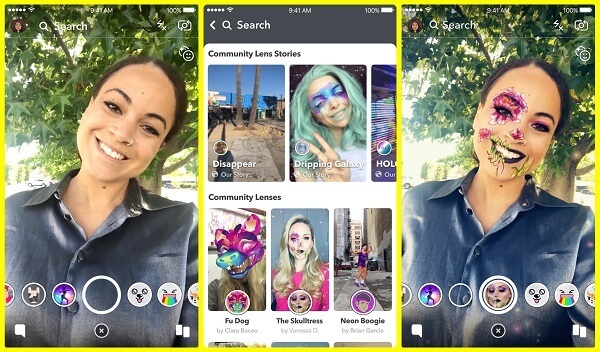 Snapchat bo uvedel Lens Explorer, enostavnejši način za odkrivanje in odklepanje na tisoče leč, ki so jih po vsem svetu izdelali Snapchatters.