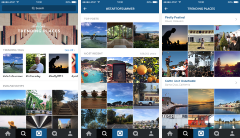 Instagram predstavlja novo funkcijo iskanja in raziskovanja
