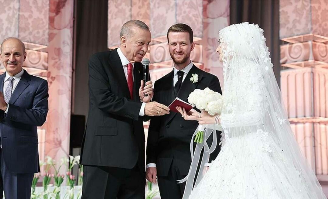 Predsednik Recep Tayyip Erdoğan je bil poročna priča svojega nečaka!
