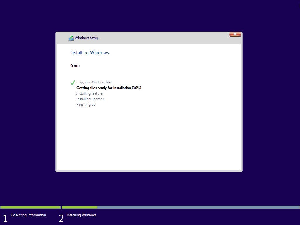 10 Nameščanje sistema Windows Windows 10 Clean Install