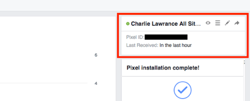 Poiščite svoj ID piksla v upravitelju oglasov Facebook.