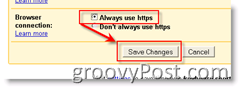 Kako omogočiti SSL za vse strani GMAIL:: groovyPost.com