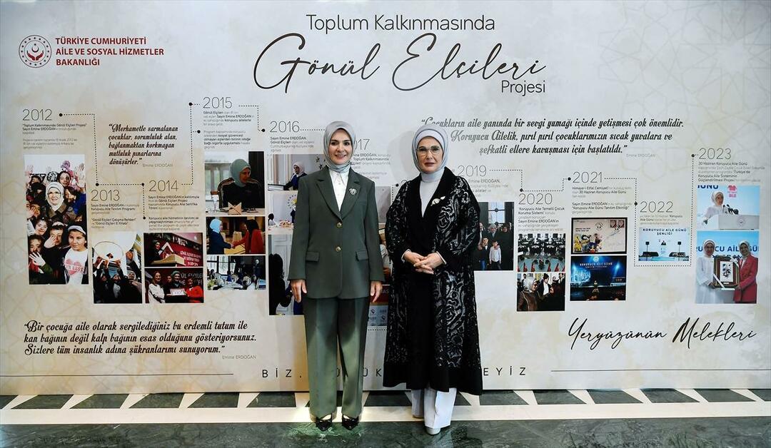 Emine Erdoğan je v programu Ambasadorji prostovoljstva v razvoju skupnosti!