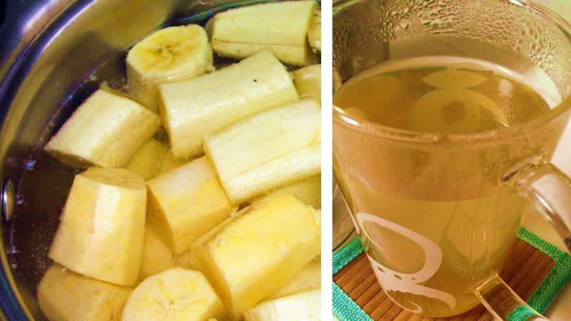 bananin čaj vsebuje visoko raven kalija