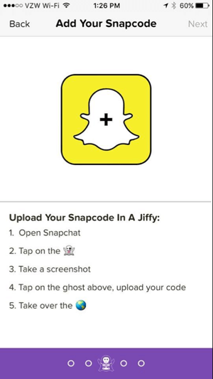 ghostcodes dodajte snapcode