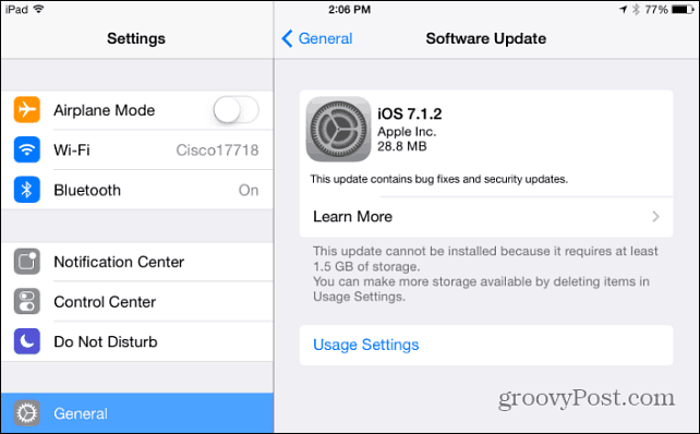 Apple izdaja iOS 7.1.2 Posodobitev programske opreme