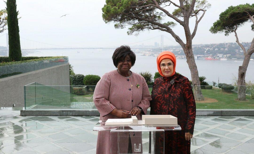 Prva dama Erdoğan se je srečala s soprogo predsednika republike Mozambik!
