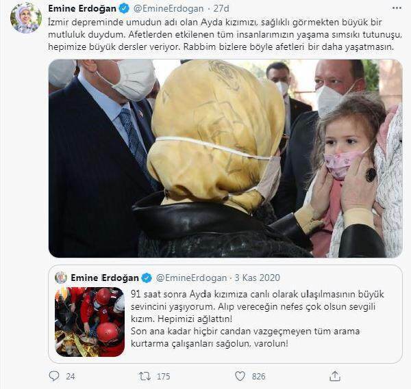 Skupna raba "Ayde" od prve dame Erdoğan!