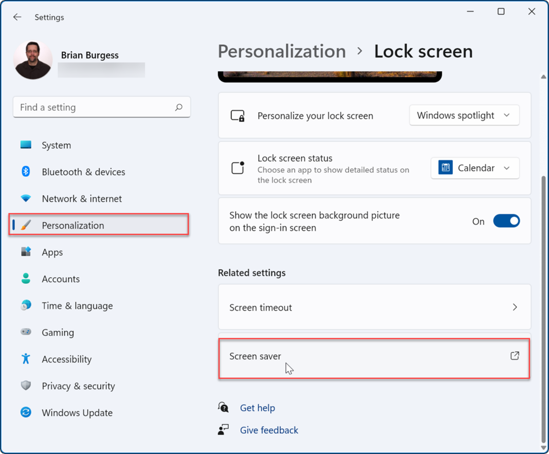 Personalization-lock-screen nastavite fotografije kot ohranjevalnik zaslona v sistemu Windows
