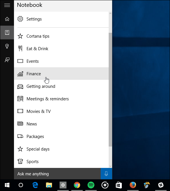 Kako upravljati informacijske kartice Cortana v sistemu Windows 10
