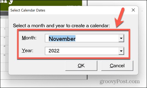 datumi koledarja excel