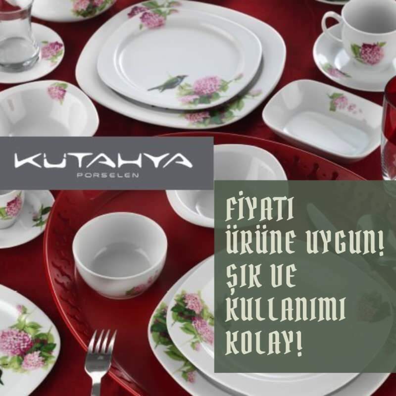 Kako kupiti Bim Kütahya Seramik 68-delno dvojno okrasno jedilno posodo?