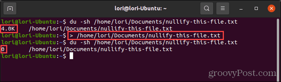Preusmeri na null v Linuxu