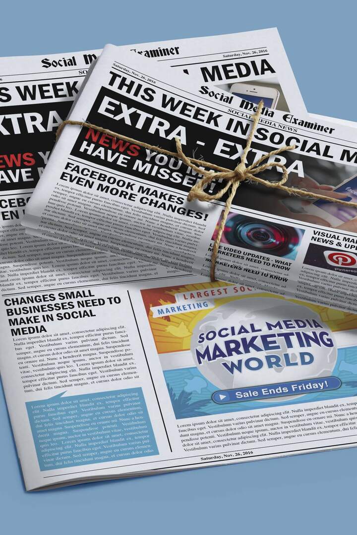 Facebook spreminja postavitve strani: Ta teden v družabnih medijih: Social Media Examiner