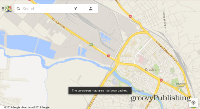 Android Map Google Maps shranjen za uporabo brez povezave
