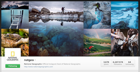 profil nacionalnega geografskega instagrama