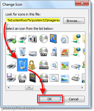 poiščite imageres.dll datoteko v operacijskem sistemu Windows 7