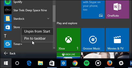 1 Startni meni Windows 10