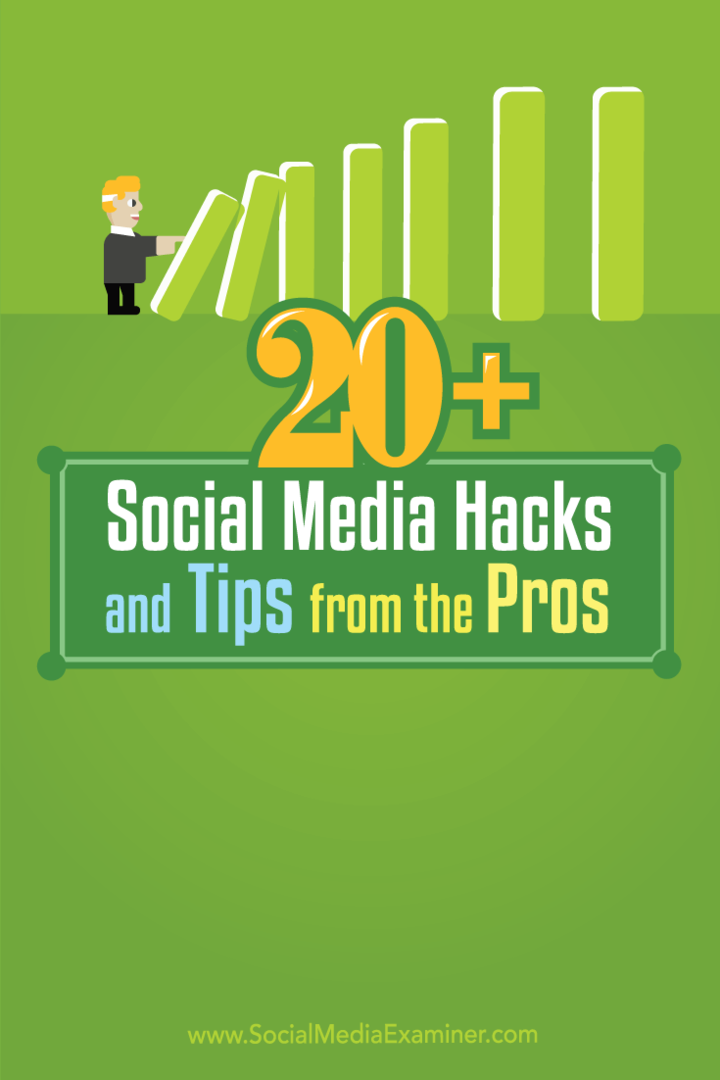 20+ Hack in nasveti socialnih medijev od profesionalcev: Social Media Examiner
