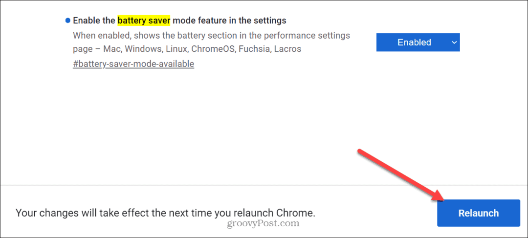 Omogočite način varčevanja z baterijo v brskalniku Google Chrome