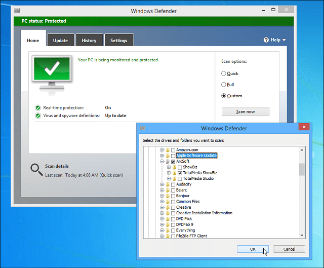 Namig za Windows 8.1: V kontekstni meni dodajte Windows Defender