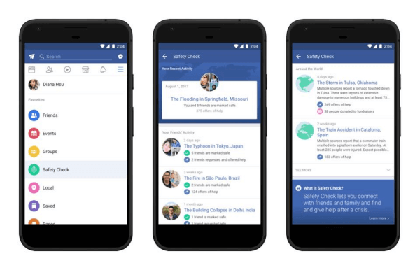 Facebook bo kmalu ponudil poseben varnostni pregled, kjer bodo uporabniki lahko videli, kje je bil pred kratkim aktiviran, dobili informacije, ki jih potrebujete, in morda lahko pomagajo prizadetim območjem.