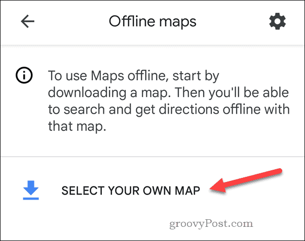 Ustvarjanje zemljevida Google Maps brez povezave