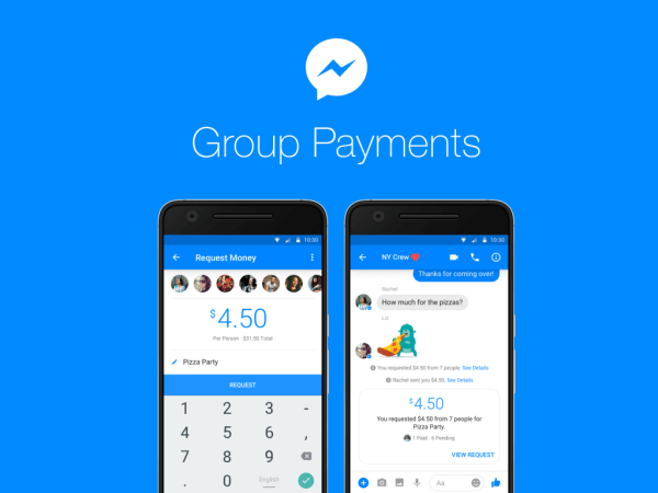 Uporabniki Facebooka lahko zdaj v Messengerju pošiljajo ali prejemajo denar med skupinami ljudi.