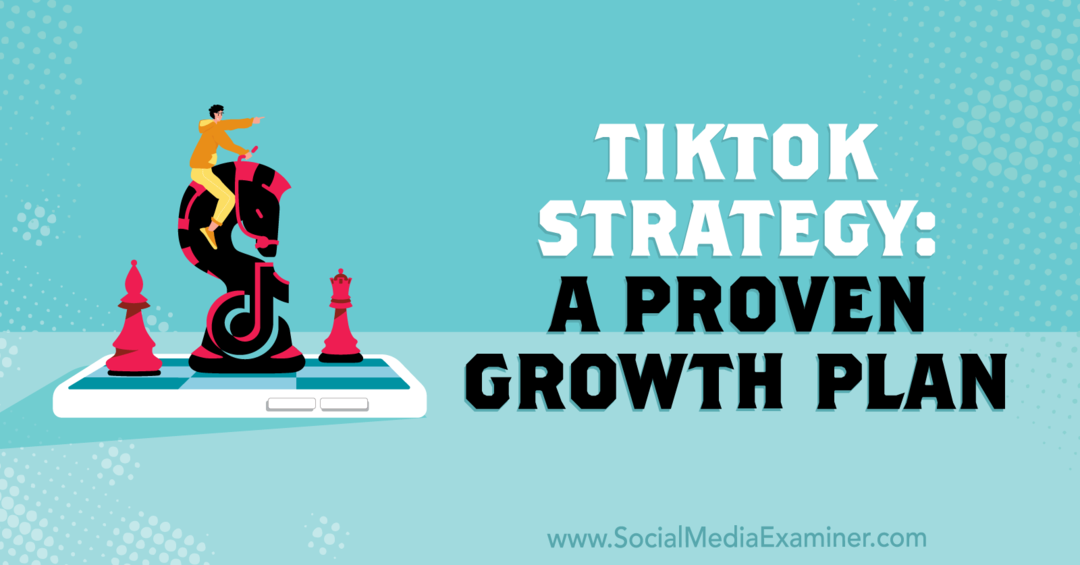 Strategija TikTok: preizkušen načrt rasti, ki vsebuje vpoglede Jacksona Zaccarie v podcastu za trženje družbenih medijev.