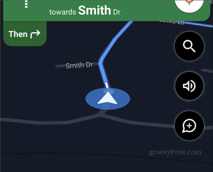 Navigacijski simbol avtomobila Google Maps