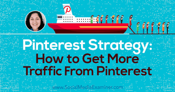 Strategija Pinterest: Kako pridobiti več prometa iz Pinterest-a z vpogledi Jennifer Priest v Podcast za trženje socialnih medijev.